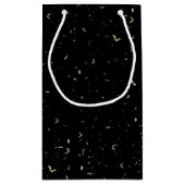 50e jaarsparkler op zwart klein cadeauzakje (Achterkant)