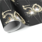 50e jaarsparklers op zwart cadeaupapier (Rol Hoek)