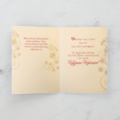 50e Jubilee Jubileum Nun Cross, Swirls, Bloem Kaart (Binnen)