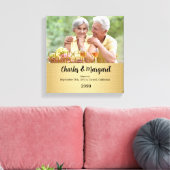 50e Jubileum 12x12 Persoonlijk fotocanvas Canvas Afdruk (Insitu (Woonkamer))