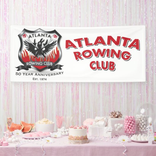 50e Jubileum 2.5' x 6' Vinyl Banner (Feest)