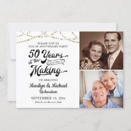 50e JUBILEUM 50 JAAR IN DE MAKING Black Gold Kaart