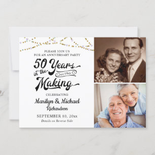 50e JUBILEUM 50 JAAR IN DE MAKING Black Gold Kaart