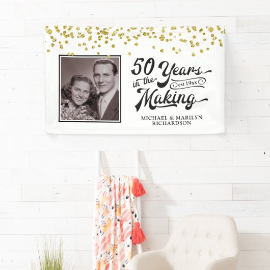 50e Jubileum 50 JAAR IN DE MAKING foto Spandoek (Insitu)