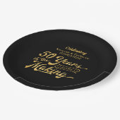 50e Jubileum - 50 jaar in de Making Names Papieren Bordje (Gekanteld)