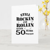 50e Jubileum - 50 jaar Jubileum koppels Kaart (Gele Bloem)