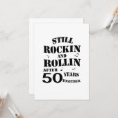 50e Jubileum - 50 jaar Jubileum paren Kaart (Voorkant / Achterkant in situ)