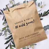50e Jubileum | 50 Wilde jaren Rustic Kraft Seed Bedankzakje