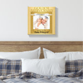 50e Jubileum 8x8 Persoonlijke foto Canvas Afdruk (Insitu (Slaapkamer))