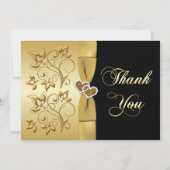 50e Jubileum aangesloten op harten 2 Hartelijk dan Bedankkaart (Voorkant)