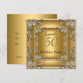 50e Jubileum - Aannodiging voor gouden dagen Kaart (Voorkant / Achterkant)