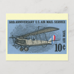 50e Jubileum Amerikaanse Air Mail Service Briefkaart