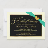 50e Jubileum Aqua Ribbon Kaart (Voorkant)