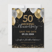 50e Jubileum ballon Save the Date Budget (Voorkant)