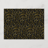 50e Jubileum Bespaar de datum van het gouden hart  Briefkaart (Achterkant)