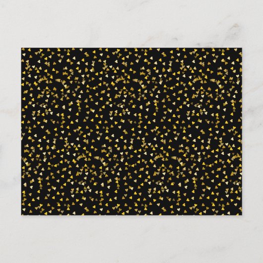 50e Jubileum Bespaar de datum van het gouden hart  Briefkaart (Achterkant)