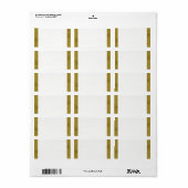 50e Jubileum Celebratie-Adresetiketten Etiket (Full Sheet)