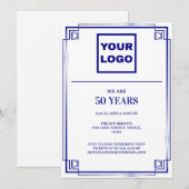 50e Jubileum Celebration Business logo Kaart (Voorkant / Achterkant)