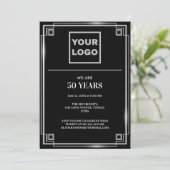 50e Jubileum Celebration Business logo Kaart (Staand voorkant)
