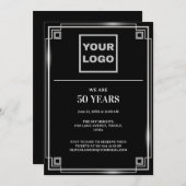 50e Jubileum Celebration Business logo Kaart (Voorkant / Achterkant)