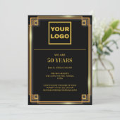 50e Jubileum Celebration Business logo Kaart (Staand voorkant)