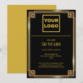 50e Jubileum Celebration Business logo Kaart (Voorkant / Achterkant)