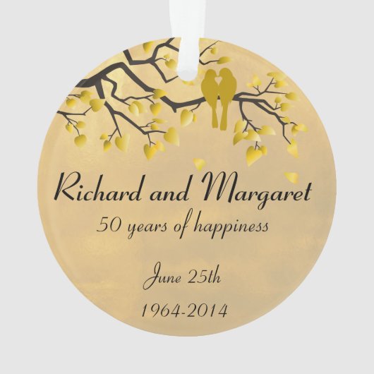 50e Jubileum Celebration Ornament (achterkant)