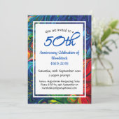 50e Jubileum Celebration Retro Persoonlijk Kaart (Staand voorkant)