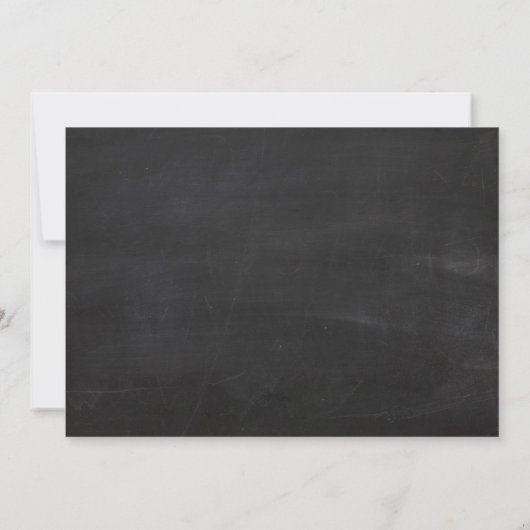 50e Jubileum Chalkboard Black Silver Kaart (Achterkant)