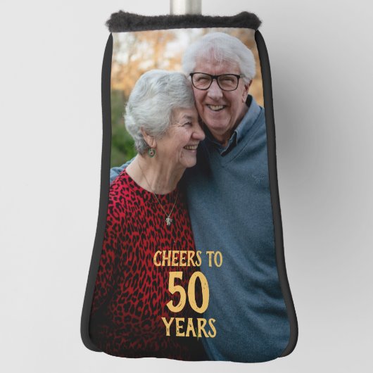 50e Jubileum Cheers Foto Golf Head Hoesje Golfheadcover (Draai 90)