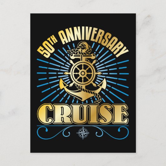 50e Jubileum cruise Briefkaart (Voorkant)