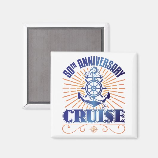 50e Jubileum cruise Magneet (Voorkant / Achterkant)