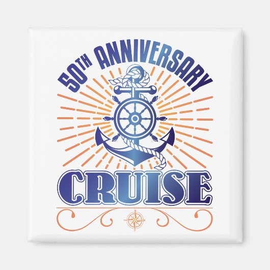 50e Jubileum cruise Magneet (Voorkant)