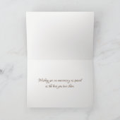 50e Jubileum Deer Antler Bouquet Kaart (Binnen)