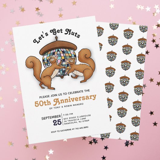 50e Jubileum Disco Squirrels Kaart