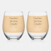50e Jubileum Drinkware Set Wijnglas Zonder Voet (Achterkant)