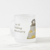 50e Jubileum Duidelijke Voorste Mok - pas aan (Voorkant links)