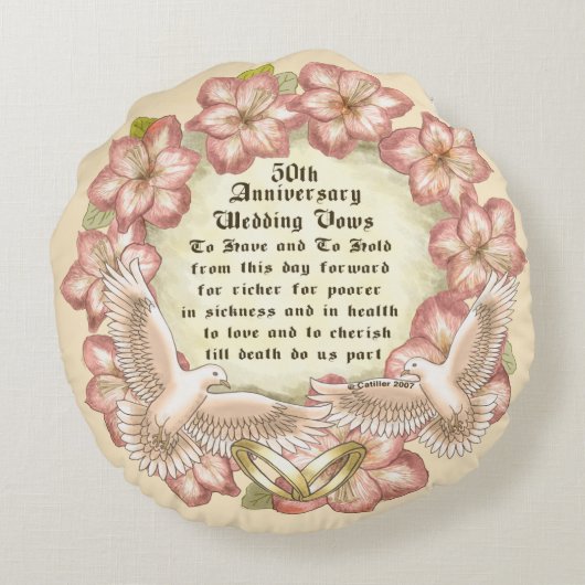 50e Jubileum Duiven aangepaste kussen (Achterkant)