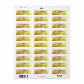 50e Jubileum Elegant Hearts Monogram Gold Etiket (Full Sheet)
