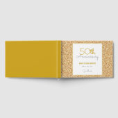 50e Jubileum Faux Gold Glitter Gastenboek (Volledig)