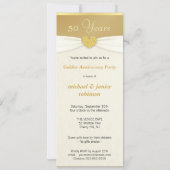 50e Jubileum - Faux Pocket Photo Invitations Kaart (Achterkant)