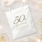 50e Jubileum Favor Cake Bags op maat Bedankzakje (Geknipt)
