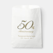 50e Jubileum Favor Cake Bags op maat Bedankzakje (Voorkant)