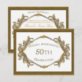 50e Jubileum feestdag Kaart (Voorkant / Achterkant)