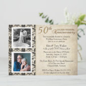  50e Jubileum feestdag Kaart (Staand voorkant)