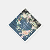 50e Jubileum Floral String Lights Blue Rustic Servet (Hoek)