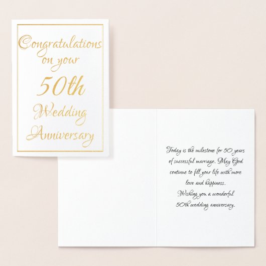 50e Jubileum Folie Kaarten (Display)