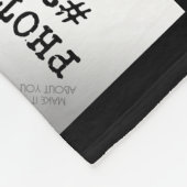 50e Jubileum Foto Collage Black Gold Name Fleece Deken (Hoek)