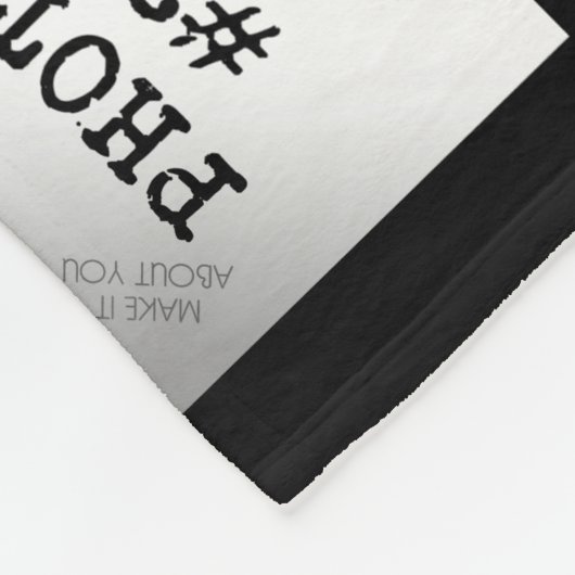 50e Jubileum Foto Collage Black Gold Name Fleece Deken (Hoek)