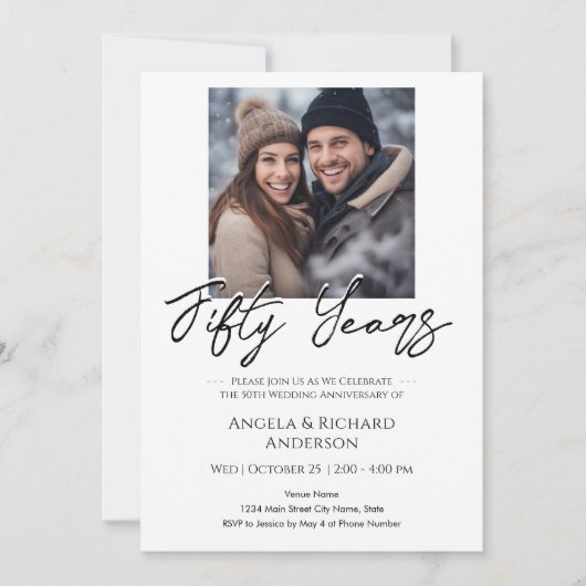 50e Jubileum foto Kaart (Voorkant)